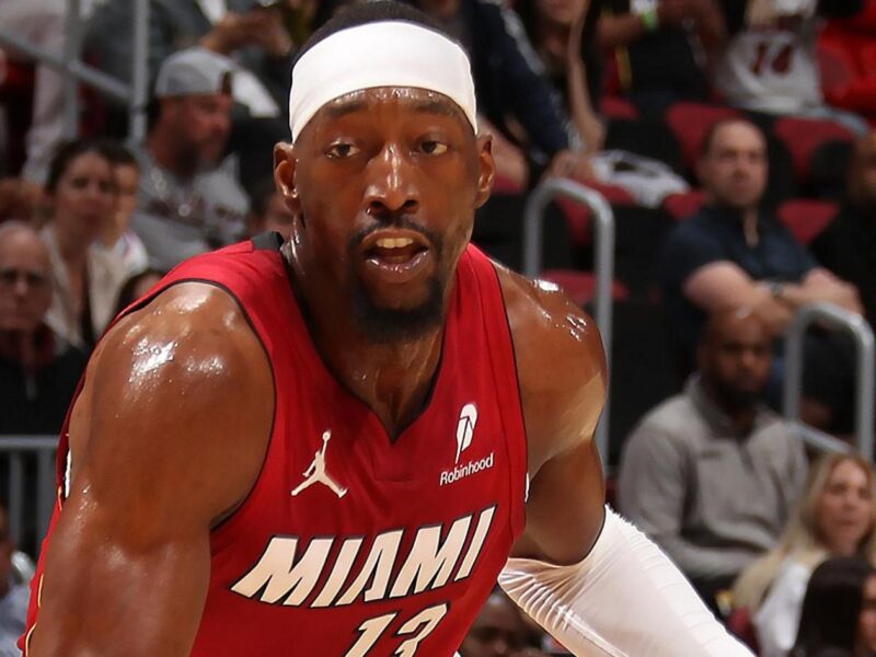 Bam Adebayo playing for the Miami Heat in the NBA